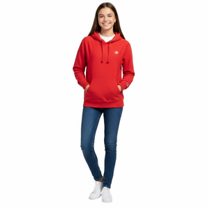 Champion Reverse Weave Red Hoodie Activewear Lady Woman Teen Girl XS Preloved